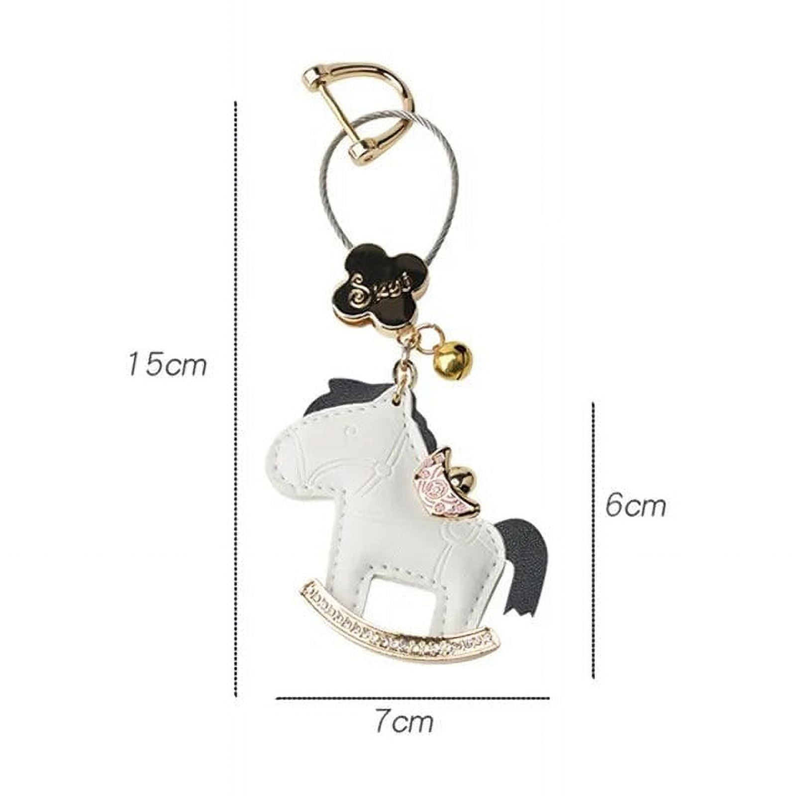 Fashion Leather Key Rings for Men and Women Keychain Gift Car Keys, Backpacks, and Purses