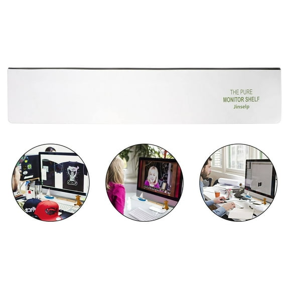 COSMOBETTY Monitor Shelf Adhesive 1Pack Simple Design for Adults Home Use