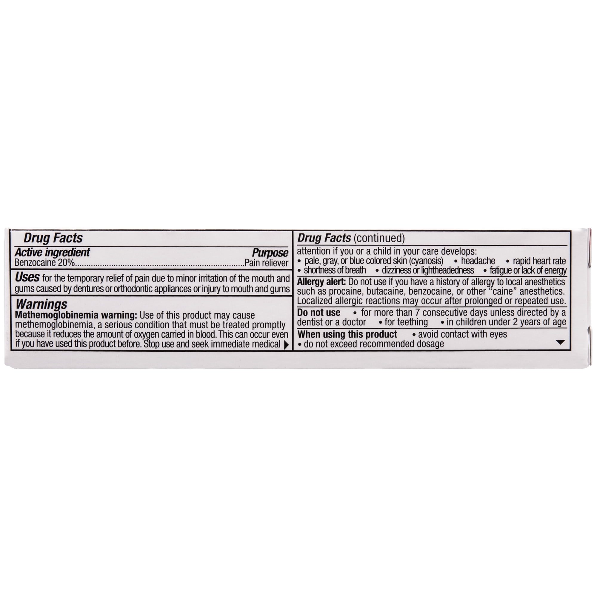 Buy Benzodent Dental Pain Relieving Cream, Denture Tooth and Gum Pain