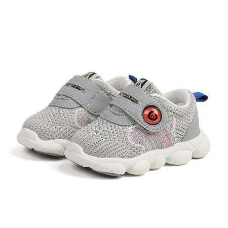 

Toyella Fashion Baby Breathable Mesh Toddler Shoes Grey 21