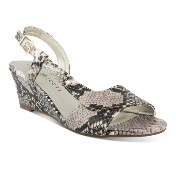 DENA Women's Slingback Wedge Heels Dress Sandals