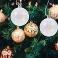 thumbnail image 3 of 12 piezas de bolas de Navidad rellenables para decoración navideña, adornos colgantes para árbol de Navidad, decoración de plástico transparente para bricolaje, 3 of 4