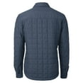 thumbnail image 3 of Men's Cutter & Buck  Anthracite Seattle Seahawks  Rainier PrimaLoft Eco Insulated Quilted Full-Snap Shacket, 3 of 3