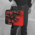 thumbnail image 5 of Lsque Red And Black Abstract Skull Pattern Laptop Bag – Portable & Slim Single-Shoulder Computer Case with Adjustable Strap, Protective, Lightweight for 13”/14”/15.6” Laptops, 5 of 8