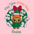 thumbnail image 2 of Girl's Star Wars Holiday Spirit Endor  Graphic Tee Light Pink Medium, 2 of 4