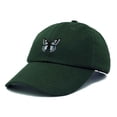 thumbnail image 5 of Dalix Butterfly Embroidered Cap Cotton Baseball Hat Garden Womens in Dark Green, 5 of 5