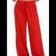 thumbnail image 3 of Pantalones Deportivos Holgados de Pierna para Mujer, Tiro Bajo, Estilo Y2K, con Cordón Ajustable Rojo S, 3 of 10
