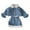 Blue, variant on Elainilye Fashion Girls Denim Suit Skirt Stylish Children's Thickened Warm Jacket and Skirt Two-piece Set
