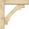 thumbnail image 3 of Ekena Millwork 8"W x 42"D x 42"H Merced Block Rough Sawn Bracket w/ Offset Brace, Douglas Fir, 3 of 25