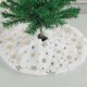 thumbnail image 2 of Falda de árbol de Navidad suave para fiestas, minifalda lavable redonda con patrón de copo de nieve y estrella para el hogar, 2 of 4