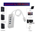 thumbnail image 3 of thinson USB Splitter 4-port USB Extension Hub 1 to 4 Adapter with 5Gbps Data Transmission Speed White, 3 of 8