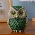 thumbnail image 5 of Owl Statue Home Decors Accents Small Sculptures Lovely Owl Figurines Bedroom Office Decors Gift for Birds Lover, 5 of 7