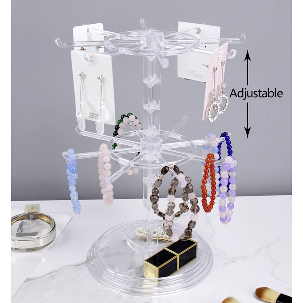 Flenpptly Retail Display Stand Rotating Display Stand 4 Tier Spinning Display Stand For Craft