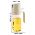 thumbnail image 3 of Botella pulverizadora de aceite de oliva de 200 ml | Dispensador de aceite de vidrio y plástico apto para uso alimentario | Espray de cocina reutilizable para freír, asar y hornear | Boquilla grande, 3 of 6