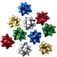 thumbnail image 2 of Fifth Ave Kraft Christmas Ribbon Gift Bows Metallic, Medium & Large, 100 Count, (Assorted Colors), 2 of 4