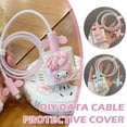 thumbnail image 4 of Cable de datos de Apple de 18 W/20 W con funda protectora y pegamento 3D para perro canela Melody, cable de carga rápida, 4 of 7