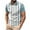 Light Blue B, variant on Ashirexll T Shirts for Man, Big and Tall Shirts for Men, Casual Fashion Solid Striped Printed Button Shirt Turndown Collar T-Shirts Casual Tops