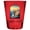 Red, variant on Lisbon Portugal Design B Souvenir Full Color 2 oz Round Shot Glass Multicolor (4-Pack)