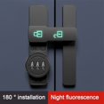 thumbnail image 4 of Luminous Door Latch 180 Degrees Sliding Door Lock Free-punch Interior Door Bolt 3Digit Combination Sliding Bolt Lock Mailbox, 4 of 11