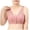 Pink, variant on NIEWTR Women's Front Closure Posture Bra Full Coverage Back Support Everyday | Wireless, Comfy, Unpadded Cup, Plus Size, Unlined(Pink,46)