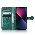 thumbnail image 5 of Dteck iPhone 14 Wallet Case with Card Holder, PU Leather Drop Proof Flip Stand Magnetic Polka Dots Pattern Protective Cover Case with Wrist Lanyard Strap for Apple iPhone 14 6.1-inch 2022, Green, 5 of 9