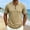 Khaki, variant on Mens Polo Shirts Short Sleeve Casual Textured Beach Shirt Vintage Golf T Shirts Old Money Tops Big and Tall Size S-3XL White