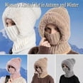 thumbnail image 3 of Gorro de punto para mujer Yuxing en otoño e invierno negro, 3 of 5