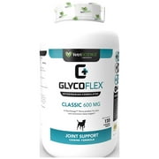 VetriScience GlycoFlex Classic Hip & Joint Support Supplement for Dogs 600 mg, 120 Capsules