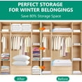 thumbnail image 4 of 10 Pack Jumbo Vacuum Storage Bags, Vacuum Sealed Compression Bags with Double-Zip Seal, Space Saver Storage Bags for Clothes, Pillows, Comforters, Blankets, Bedding (28 x 40 Inch), 4 of 8