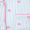 thumbnail image 5 of Sleep On It Girls Yummy Jersey Coat Front Pajama Short Set - Hearts, 7-8, 5 of 6