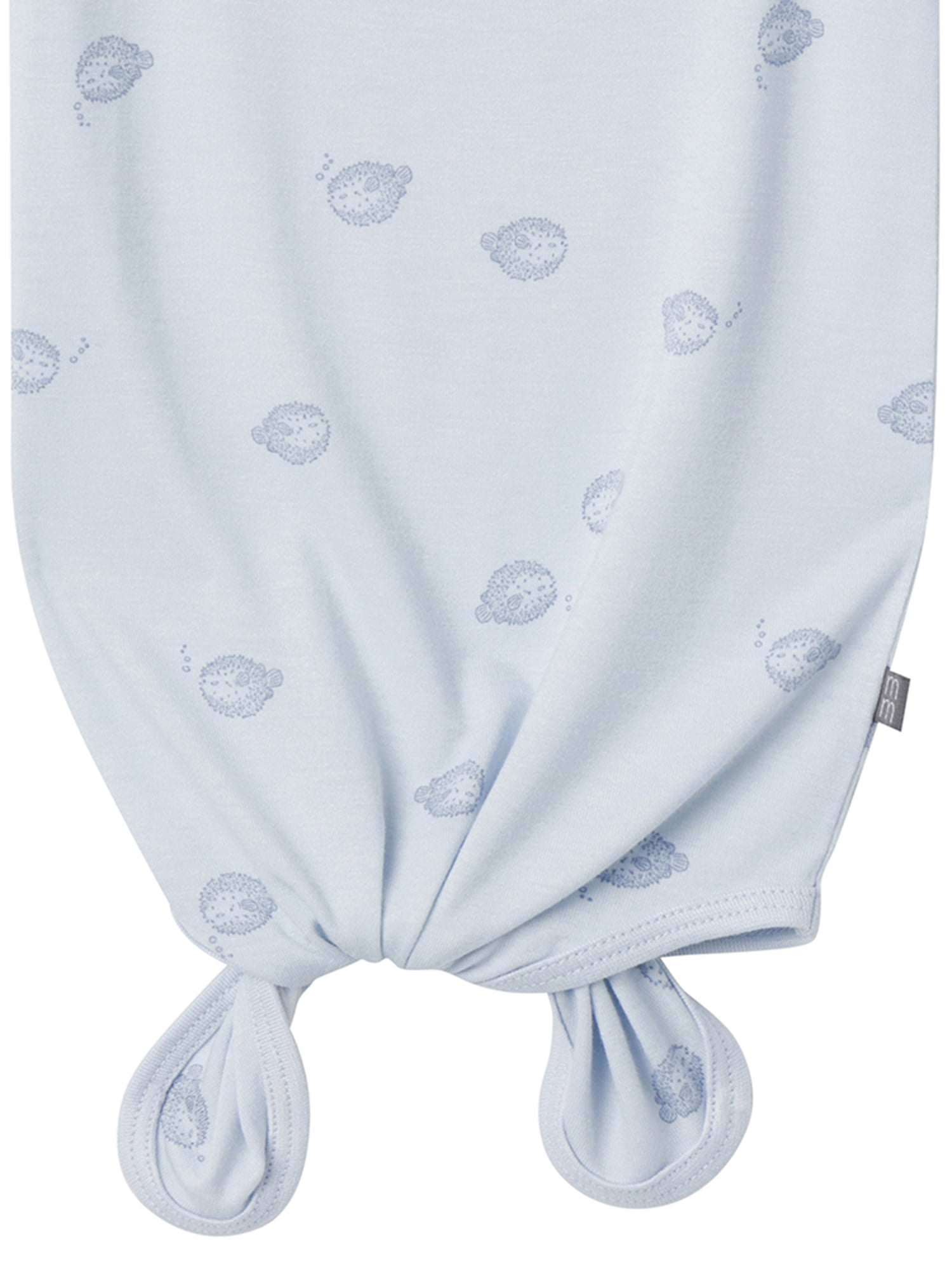 Modern Moments by Gerber Baby Neutral Viscose Knotted Gown With Mittens, 2-Pack, Newborn - 0/3 Months