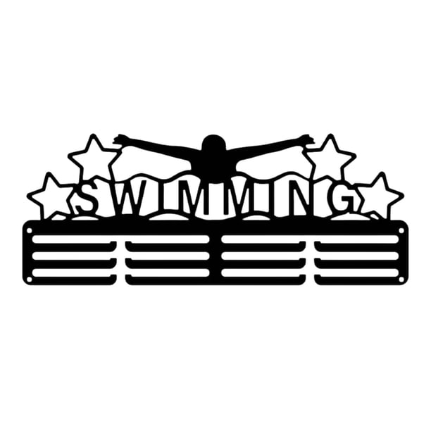 Colgador de medallas de pared fácil de instalar para corredores de carreras deportivas Estilo a