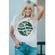 thumbnail image 2 of ABPHQTO Camiseta de manga corta rasgada con estampado de hojas de mamá de planta blanca para mujer, 2 of 5
