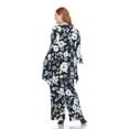 thumbnail image 3 of White Mark Women's Plus Size Tunic and Palazzo Pant Set, 3 of 4