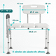thumbnail image 5 of Silla Banco para Ducha de Transferencia con Extención | Silla para Baño Adulto Mayor: Confort y Seguridad!, 5 of 9