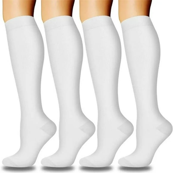Yhmxh Chaussettes pour Femmes Chaussettes de Cyclisme pour Femmes 4 Paires Soutien pour la Course et le Cyclisme Bas Chauds d'Extérieur Chaussettes de Compression pour Femmes Chaussettes Chaudes pour Femmes Chaussettes de Botte pour Femmes