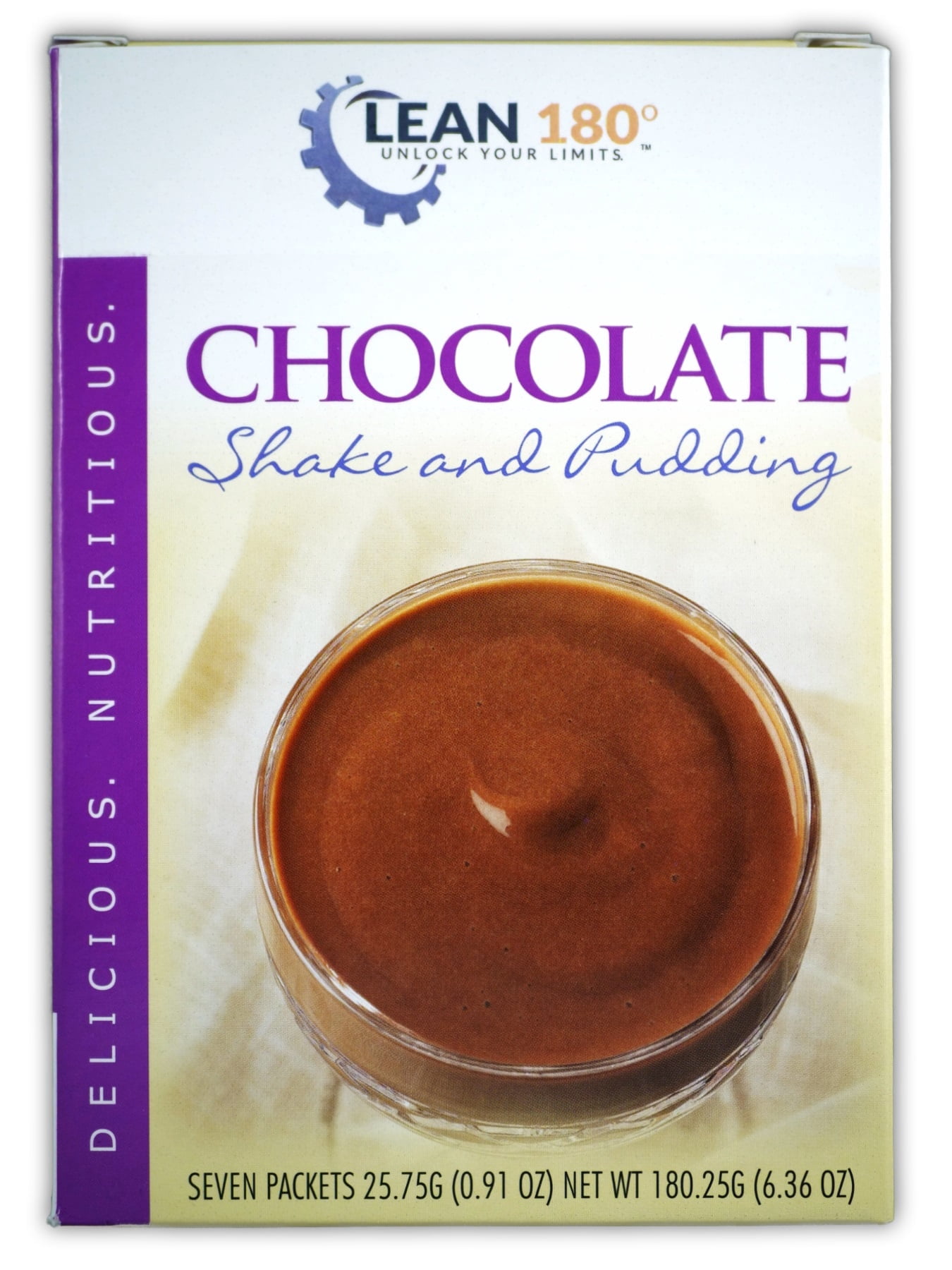 Lean 180 - Délicieux Pudding Protéiné (Lot de 2), Adapté au Régime, Excellent Petit-Déjeuner, Collation Ou Repas Faible en Calories