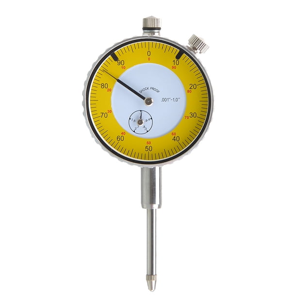 Calibración de equipos portátiles, comparador de rango amplio de 0-10mm, indicador de Dial preciso, herramienta de medición de micrómetro de Medidores de medidas dimensionales Plata B-02 Eigraketly TO010053-01