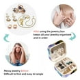 thumbnail image 4 of Petal Flower Travel Portable Jewelry Organizer: Square Jewelry Box Storage Case and Display for Rings, Earrings, Necklaces, Bracelets, and More - Suitable for Girls and Women, 4 of 6