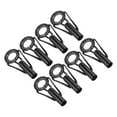 thumbnail image 1 of Unique Bargains Kit de Réparation d'Embout de Canne à Pêche en Acier Inoxydable 4,8 mm, Guide d'Anneau de Perche, Remplacement, Noir, Lot de 8, 1 of 5