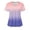 Pink, variant on Staron Women's Short Sleeve V-Neck Tops Casual Fashion Work Uniform Blouse with Pockets Gradient Print Loose Fit Comfortable Nursing Scrub Top, Wine L
