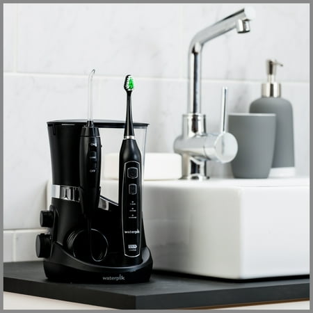 Waterpik Complete Care 5.0 Water Flosser + Sonic Toothbrush, Black