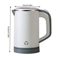 thumbnail image 5 of Hervidor eléctrico de 0,8 l con apagado automático y protección para ebullición y secado sin Bpa para té y café, 5 of 5