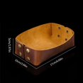 thumbnail image 2 of FYBTOF Leather Jewelry Valet-Tray Dice Tray Entryway Table Tray Bedside-Nightstand Desk Tray Travel Dish Plate Dice Tray-Desktop Storage Box Leather Tray Valet-Tray for Key Wallet-Rings-4872, 2 of 5
