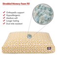 thumbnail image 2 of Majestic Pet | Aruba Shredded Memory Foam Rectangle Pet Bed For Dogs, Removable Cover, Citrus, Large, 2 of 5