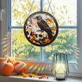 thumbnail image 6 of Costeam Halloween Dark Crow Suncatcher Stained Glass Window Hanging Raven Ornament Wall Home Room Kitchen Decor Gothic Sun Catcher Gifts for Birthday Halloween Christmas Fall Holiday, 6 of 9