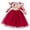 Red, variant on Utlike Girls Dresses Fall Ruffle Long Sleeve Floral Lace Mesh Princess Dress Popular Sundress For Girl Size 2 Years-3 Years