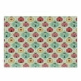 thumbnail image 1 of Retro Cutting Board, Ladybugs Cartoon Pattern with Retro Polka Dots Daisy Blossoms and Little Hearts Love, Decorative Tempered Glass Cutting and Serving Board, Small Size, Multicolor, by Ambesonne, 1 of 1