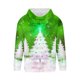 thumbnail image 4 of Sudadera con capucha para hombre, informal, con cordón, estampado navideño, deportiva, blusa de poliéster, 4 of 4