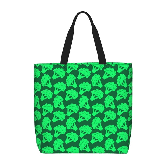 Easygdp Green Broccoli Bolsa Tote para Mujer, Bolso de Hombro para Trabajo, Playa, Viajes, Compras y Supermercado